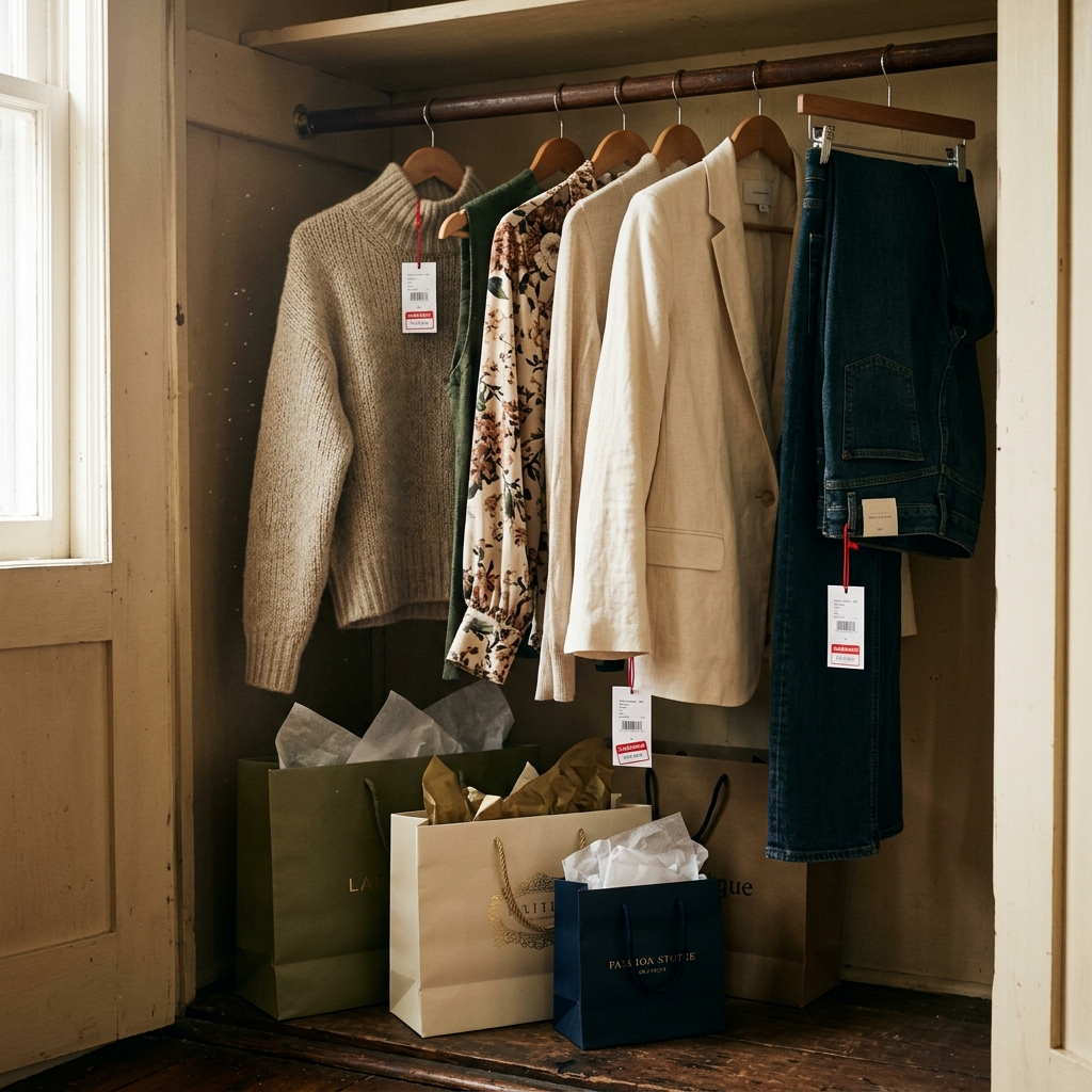 Ropa con etiquetas sin usar